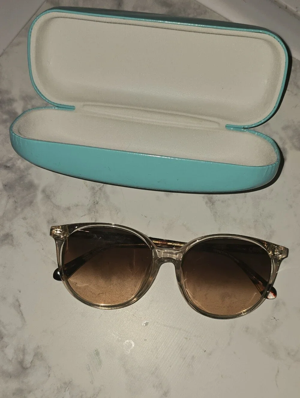 Kate Spade KAIA/F/S Translucent Beige & Tortoise Sunglasses with Case
